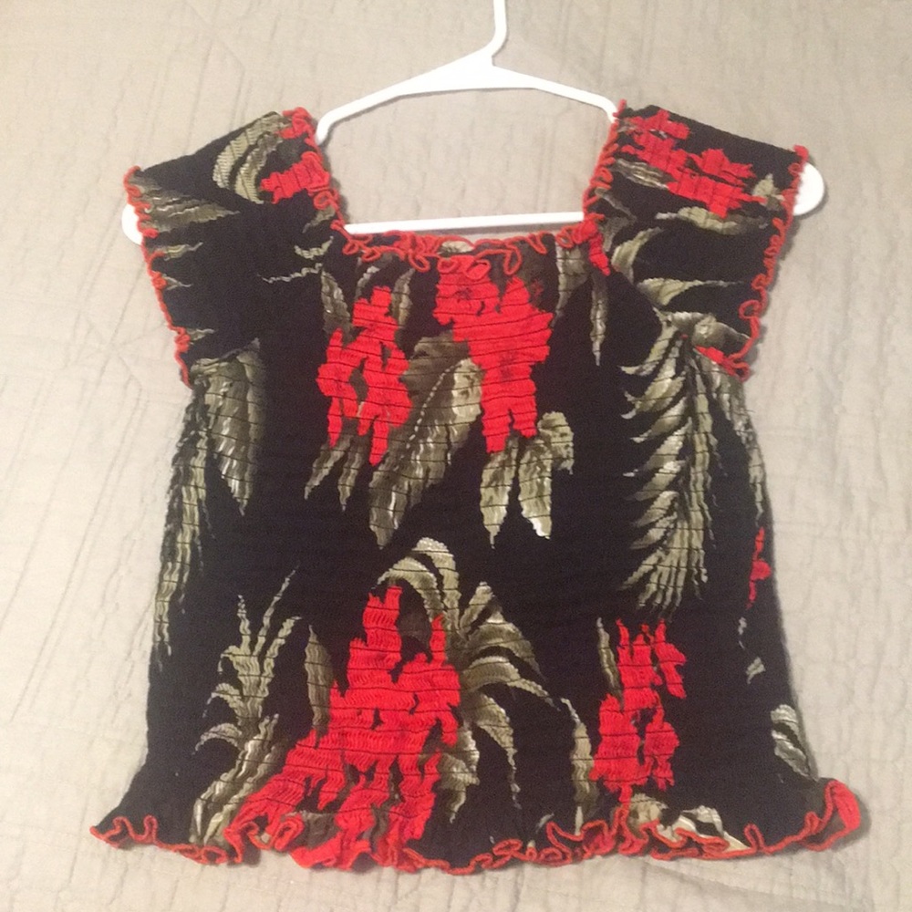 Floral off the shoulder top